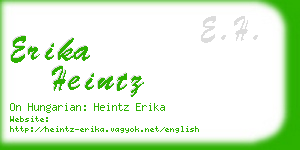 erika heintz business card